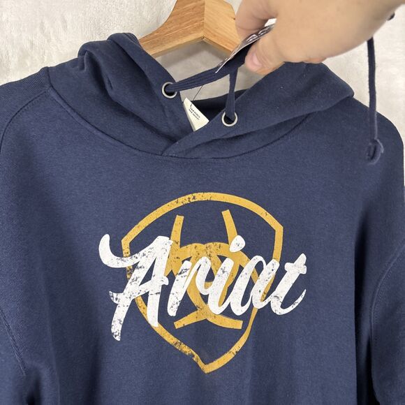 Ariat Sweater Womens Size XL Blue Casual Pullover Hoodie Sweatshirt NWT - Picture 3 of 6